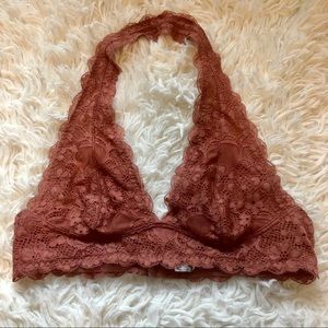 Free People lace halter bralette